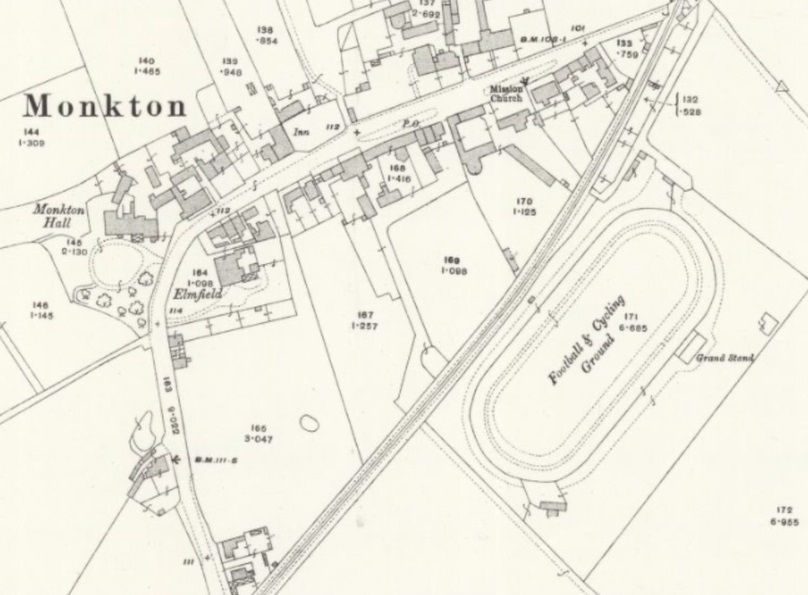 Jarrow - Monkton Stadium : Map credit National Library of Scotland